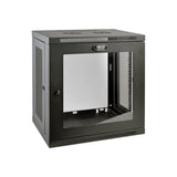 EATON TRIPPLITE SmartRack 12U Low-Profile Switch-Depth Wall-Mount Small Rack Enclosure Clear Acrylic Window