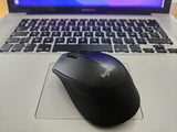 LOGITECH M330 SILENT PLUS Mouse 3 buttons wireless 2.4 GHz USB wireless receiver blue
