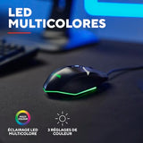 TRUST Souris gaming filaire FELOX rétroéclairée - Noire
