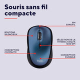TRUST Souris sans fil compacte YVI+ ECO - Blue
