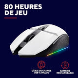 TRUST Souris gaming sans fil FELOX rétroéclairée - Blanche