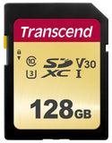 TRANSCEND 128Go UHS-I U3 Carte SD puce MLC pour appareil photo Reflex