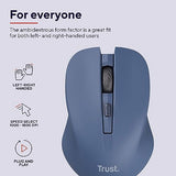 TRUST Souris sans fil silencieuse MYDO SILENT Bleue - ECO