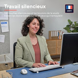 TRUST Pack clavier & souris sans fil ODY II silencieux - blanc (FR)