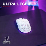 TRUST Souris gaming sans fil HELOX ultra légére - Blanche