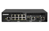 QNAP QSW-M2108R-2C 8x 2.5GbE 2x 10GbE SFP+ NBASE-T Combo web managed switch