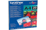 BROTHER brillant photo papier blanc 260g/m2 A4 20 feuilles pack de 1