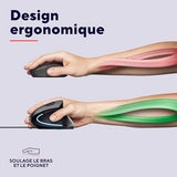 TRUST Souris filaire ergonomique VERTO - Noire