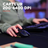 TRUST Souris gaming filaire FELOX rétroéclairée - Noire