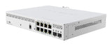 Mikrotik CSS610-8P-2S+IN commutateur réseau Géré Gigabit Ethernet (10/100/1000) Connexion Ethernet, supportant l'alimentation via ce port (PoE) Blanc