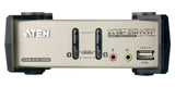 Aten CS1732B kvm 2 ports VGA/USB/Audio + 2 ports hub et OSD