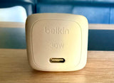 BELKIN 30W USB PD Wall Charger with PPS WHT w/1m C-LTG