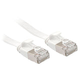 LINDY Cat.6A U/FTP Flat Patch Cable white 2m
