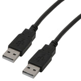 MCL Câble USB 2.0 type A / A mâle - 2m Noir (P)