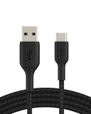 BELKIN BOOST CHARGE USB-A to USB-C Cable Braided 1M Black