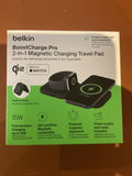 BELKIN BOOST CHARGE PRO 2in1 Folding Travel Wireless Charging Pad with Qi2 Magnetic 15w