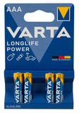 VARTA Piles alcalines 04903121414 LR03 / AAA blister de 4