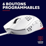 TRUST Souris gaming filaire HELOX ultra légére - Blanche