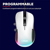 TRUST Souris gaming filaire YBAR blanche