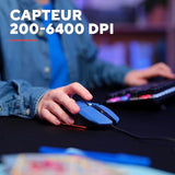 TRUST Souris gaming filaire FELOX rétroéclairée - Bleue