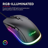 TRUST Souris gaming filaire YBAR noire
