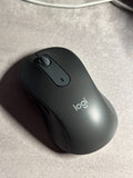 LOGITECH Signature M650 L LEFT Mouse large size left-handed optical 5 buttons wireless Bluetooth 2.4 GHz GRAPHITE