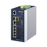 PLANET IGS-5225-4UP1T2S commutateur réseau Géré L2+ Gigabit Ethernet (10/100/1000) Connexion Ethernet, supportant l'alimentation via ce port (PoE) Bleu, Argent