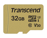 TRANSCEND 32Go UHS-I U1 microSD avec adaptateur SD pour drone / caméra