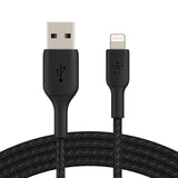BELKIN BOOST CHARGE USB-A to Lightning Cable Braided 3M Black