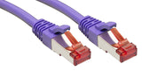 LINDY Cat.6 S/FTP Cable Purple 1m Patch Cable