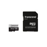 TRANSCEND 64Go microSD w/ adapter U1 High Endurance