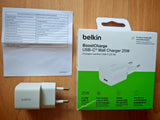 BELKIN 25W USBC PD WALL CHARGER WITH PPS WHITE