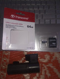TRANSCEND 64Go microSD w/ adapter U1 High Endurance