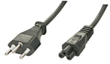 LINDY 2m Swiss to IEC C5 Power Cable