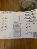 MIDLAND XT70 PRO Hobby & Work Valise 2 talkies walkies + acc