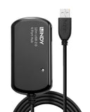 LINDY Rallonge active USB 2.0 Pro avec Hub 4 ports 12m