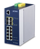 PLANET IGS-12040MT commutateur réseau Géré L2+ Gigabit Ethernet (10/100/1000) Bleu, Blanc