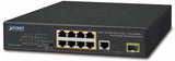 PLANET FGSD-1011HP Switch 10" 8 ports PoE+ & 1 port Gigabit & 1 port SFP 100/1G