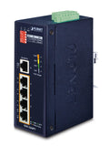 PLANET ISW-504PT commutateur réseau Non-géré L2 Fast Ethernet (10/100) Connexion Ethernet, supportant l'alimentation via ce port (PoE) Noir
