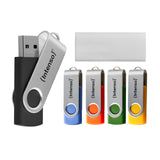 INTENSO Clé USB 2.0 Basic Line - Pack de 5 x 16 Go