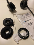 HP Poly EncorePro HW700 Leatherette Ear Cushions and Mounting Plates 2 Pieces