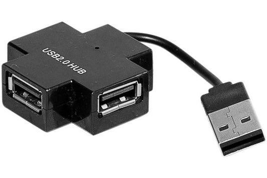 Hub 4 ports usb 2.0 croix noire