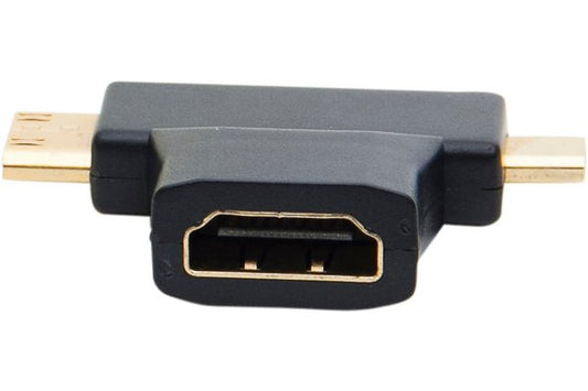 Adaptateur mini et micro hdmi male vers hdmi femelle