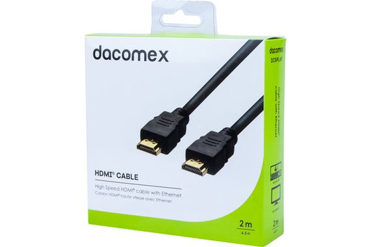 DACOMEX Cordon HDMI haute vitesse avec Ethernet - 2 m
