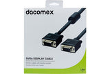 DACOMEX Cordon SVGA avec ferrites - 1,8 m
