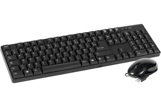 DACOMEX Pack Clavier & souris KM150-U USB noir