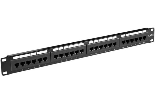 Panneau de brassage 19" 1U 24 ports CAT6 UTP