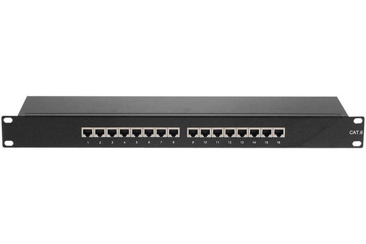 Panneau de brassage 19" 1U 16 ports CAT6 STP