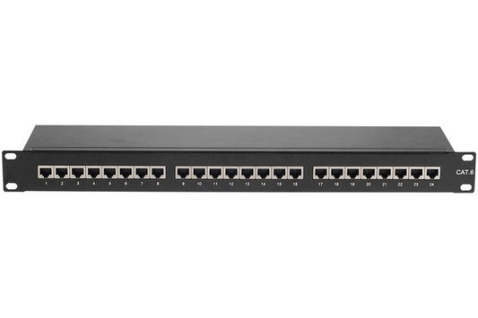 Panneau de brassage 19" 1U 24 ports CAT6 STP