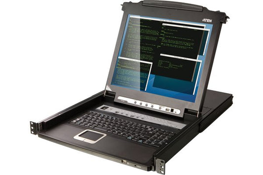 ATEN CL5716M CONSOLE KVM LCD 17 16 PORTS + PORTS USB